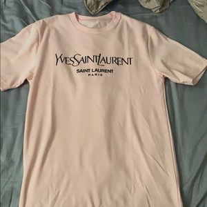 YSL t shirt in light pink